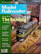 Model Railroader Magazine August 1994 Take a ride on The Reading in HO Scale