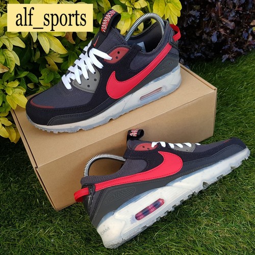 Scarpe da ginnastica Nike ® Air Max 90 Terrascape nuove con etichette e originali antracite e rosse taglia UK 7 - Foto 4 di 21