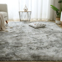 Fluffy Rugs Large Shaggy Rug Bedroom Living Room Anti Slip Soft Carpet Floor Mat