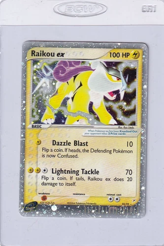 Raikou ex - Team Magma vs Team Aqua (MA) 92/95 Heavily Played