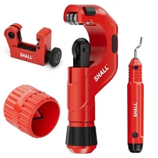 SHALL 4-Piece Tubing Cutter Set, for Copper, Aluminum, Stainless Steel,PVC Pipe