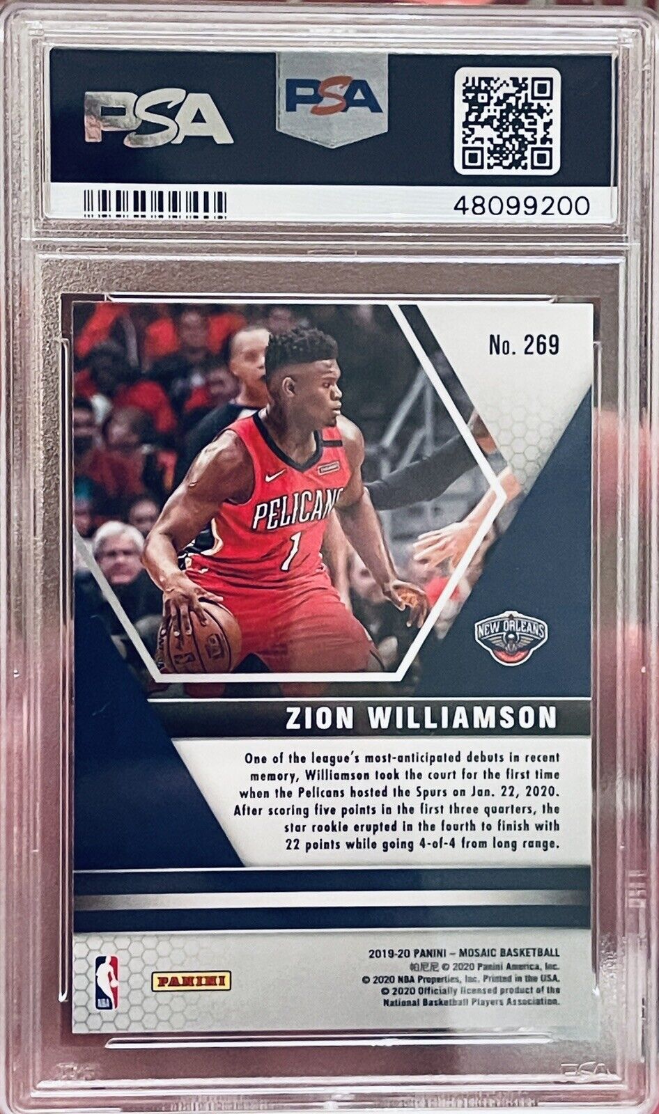 NBA zion williamson game used ジャージカード