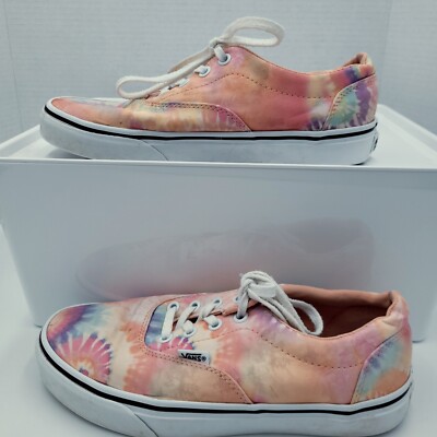 Vans Off The Wall Shoes Tie Dye Canvas Lace Up Sneaker Skate  display picture 1