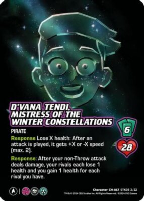 1X-D'Vana Tendi, Mistress of the Winter Constellations (Alternate Art) - STK03 2