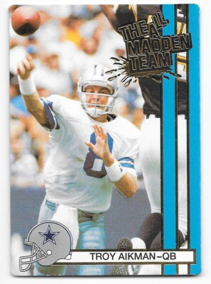 #ad 1990 Action Packed All Madden Team #21 Troy Aikman Dallas Cowboys $1.99