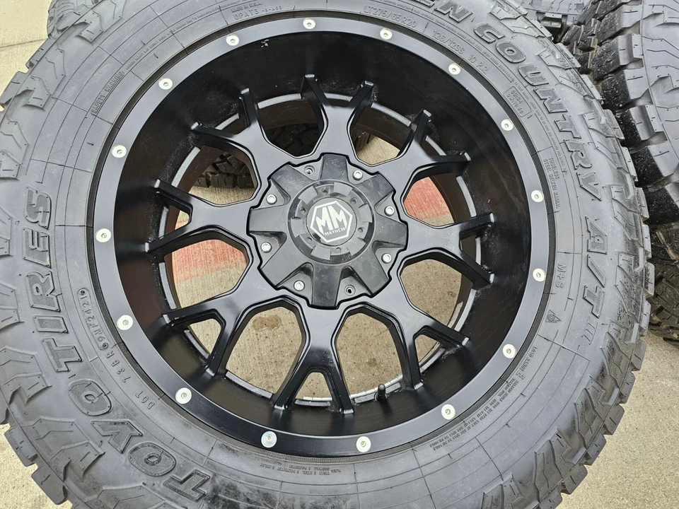 Llantas 20x9 Mayhem Warrior 8015 F-150 Chevy RAM 1500 Tacoma 6x139 6x135 Foto 4 de 4