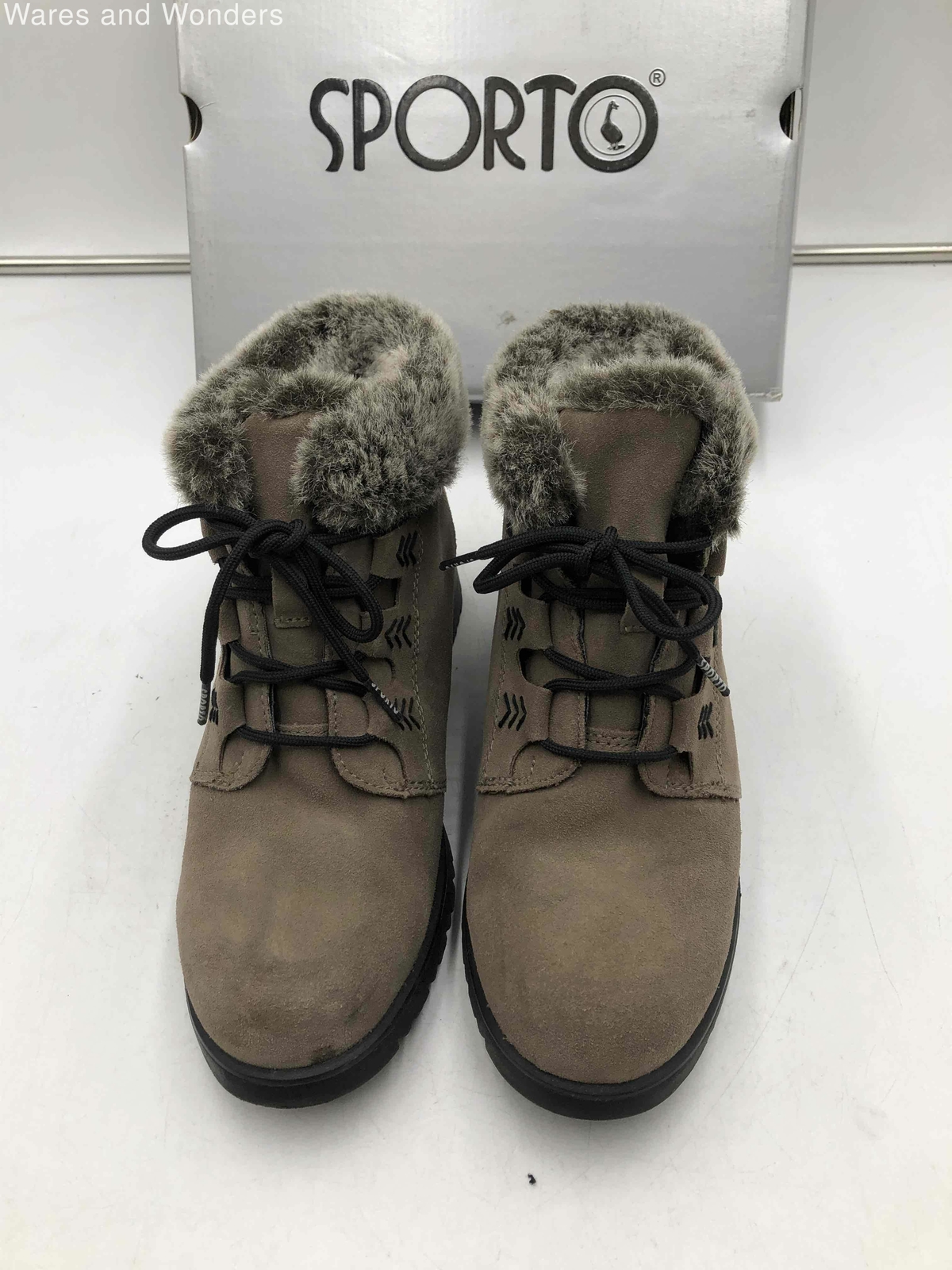 Beige Chelsea Boots - Size 