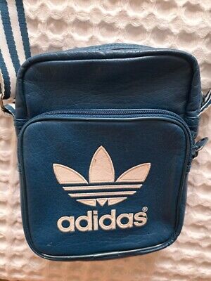 Adidas Originals Unisex Messenger Bag Blue Trefoil Logo Mini Adidas Originals Unisex Messenger Bag Blue Trefoil Logo Mini