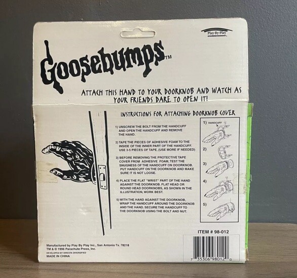 Very RARE vintage 90s goosebumps haunted door knob NIB 1990s | eBay