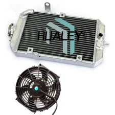 Aluminum Radiator+ 7"Fan For 2001-2005 Yamaha YFM660R Raptor # 5LP124611000