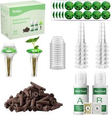 128 pcs Seed Pod Kit for Aerogarden, Grow Anything Kit for Indoor Hydroponics Gr 0.25 per gallon
