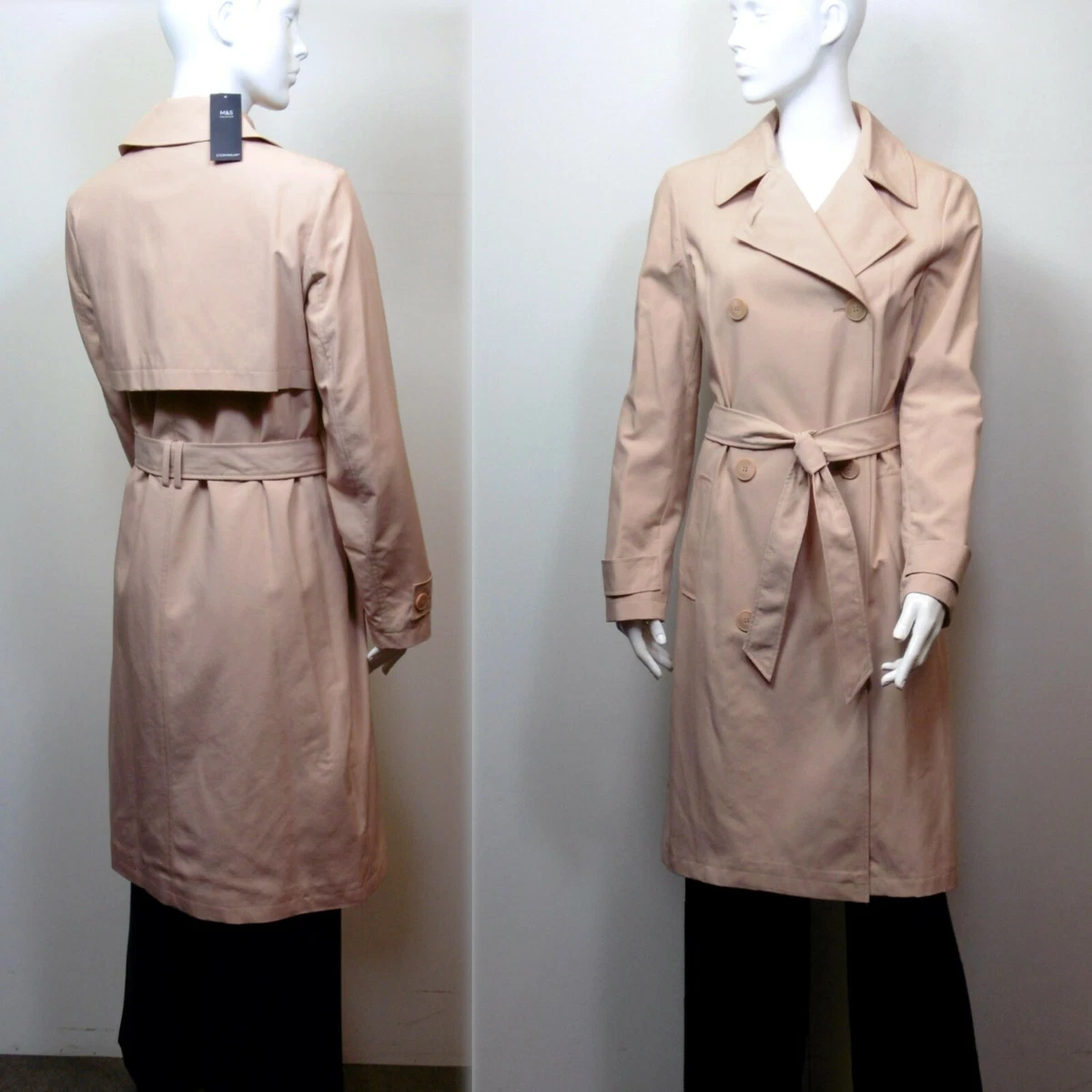 Marks and spencer pink hotsell trench coat