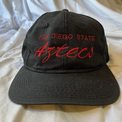 Vintage Aztecs Script SnapBack San Diego State Hat College Football Cap Youngan