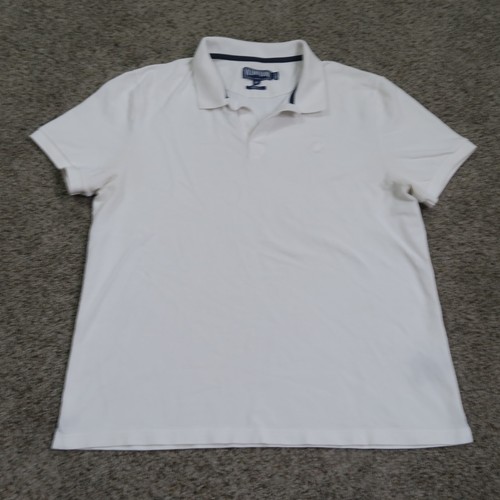 Vilebrequin Poloshirt Herren Extra Large XL weiß Bio Baumwolle Piqué Comfort Fit