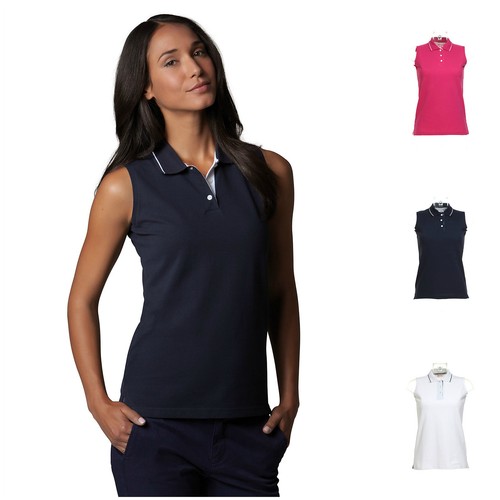 Ladies Womens Sleeveless Golf Polo 