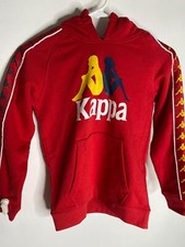 Kappa Big Kids Youth 10Y Red 222 Banda Dunnie Hoodie Sweatshirt