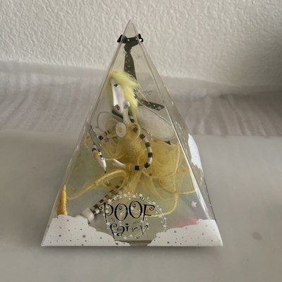 Poof your the Queen Silvestri Fairy New in Box Yellow Hand Painted