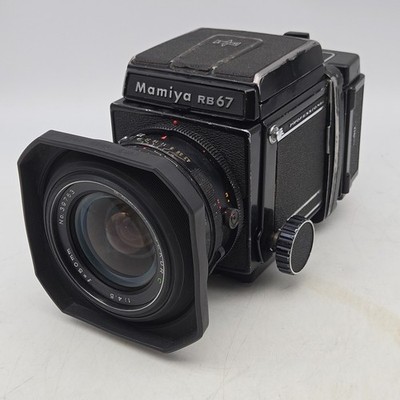 Mamiya RB67 Pro Camera 220 Film Back Waist Level Viewfinder w