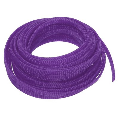 PET Cable Wire Wrap 9mm Expandable Sleeving Purple 6 M Length