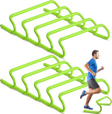 10 Pcs Speed Agility Training Hurdles Detachable Durable Hurdle Agility Plyometr