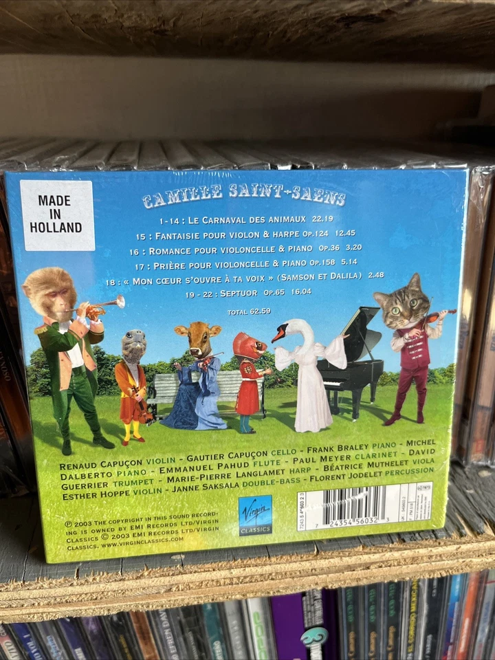 Le Carnaval Des Animaux - Septuor - Fantaisie - Saint-Saëns CD #0123EK - Image 2 of 2