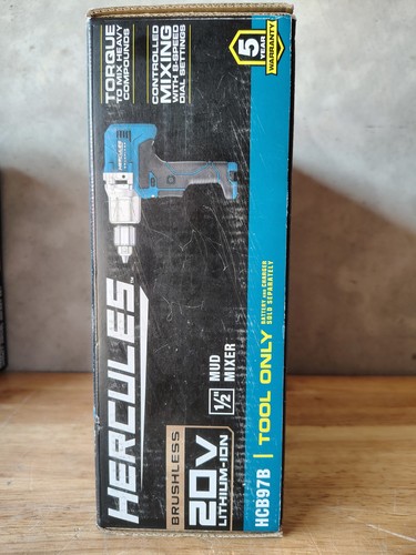 Hercules HCB97B 20v Torque To Mix Heavy Compounds 8 Speed 1/2" Tool Only New! - Picture 6 of 6