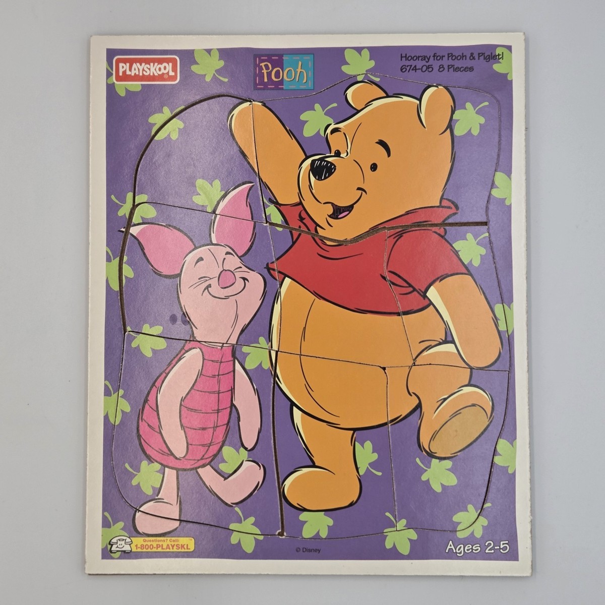 Vintage Playskool Winnie The Pooh Wooden Puzzle Hooray for Pooh