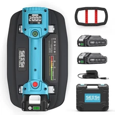 SEESII 440LBS Vacuum Glass Suction Lifter Electric Tile Suction Cup 2X2000mAh