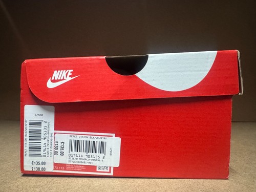 Original Nike React Vision® (Herren Größe: UK 9 EUR 44) Schwarz / Weiß-Blau - Bild 7 von 7