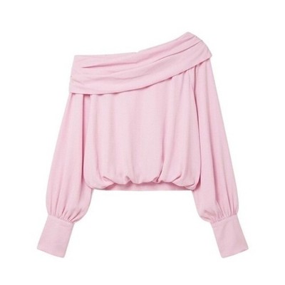 NWT Free People Jenna One-Shoulder Top in Moonlit Orchid