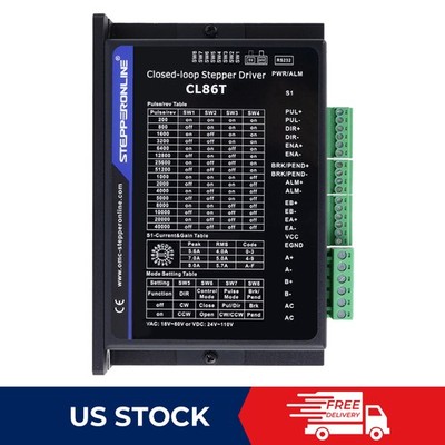STEPPERONLINE Nema34 Closed Loop Stepper Motor Servo Driver 0~8.2A 24~80VDC