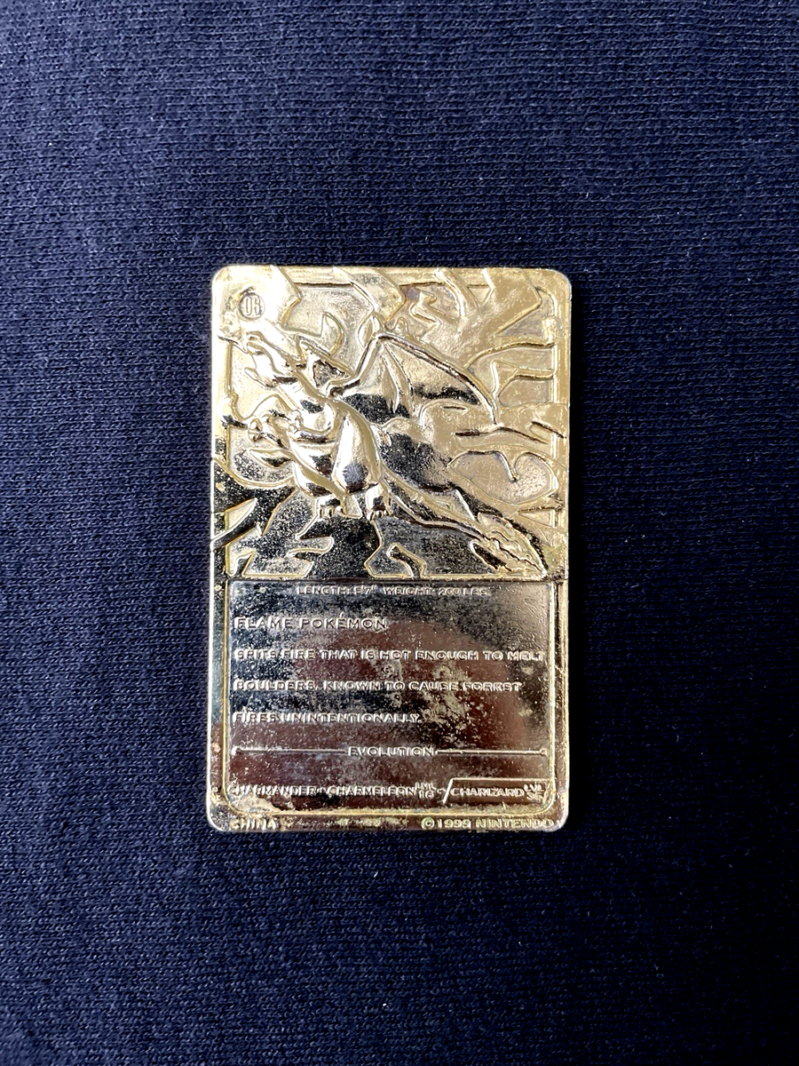 1999 burger king pokemon gold cards charizard PSA 8 CHARIZARD 1999 BURGER KING POKEMON GOLD CARD ULTRA RARE NM-MINT