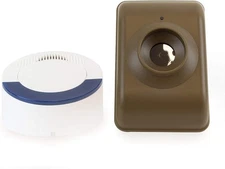 Dakota Alert Long Range Wireless Driveway Motion Detector - Olive, White 