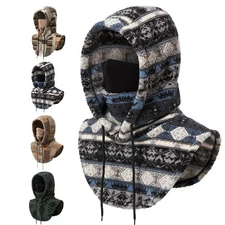 Winter Outdoor Warm Balaclava Neck Ski Full Face Mask Hood Hat for Mens Women
