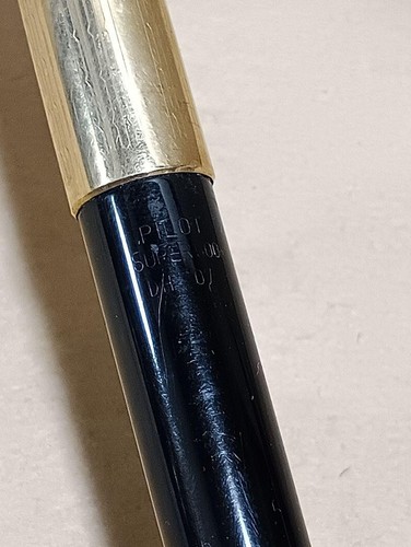 Vintage PILOT SUPER500 DH07 Fountain Pen 14K Gold Nib - JAPAN Rare USED - Picture 9 of 10
