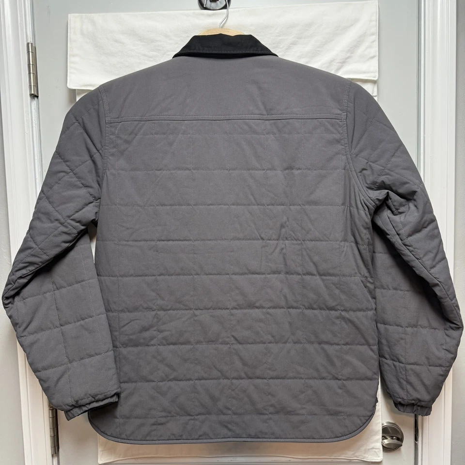 L.L. Bean Mens Insulated Utility Shirt Jacket XL Gray Primaloft Cordura 512667 - Image 3 of 4
