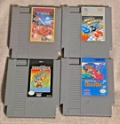 4 NES Nintendo Games! HYDLIDE DINO RIKI MARBLE MADNESS SUPER SPIKE V' BALL!