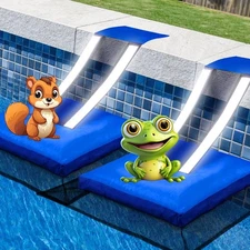 2Pcs Pool Animal Critter Escape Ramp - Frog Saver for Log Swimming Pool with ...