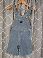 OshKosh B'Gosh 7 Vestback Strip Classic Cotton Retro Outdoor Casual Shortalls