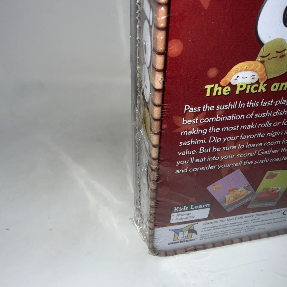 Sushi Go! The Pick And Pass Card Game Gamewright Tin Metal Case Factory Sealed - Image 3 of 3