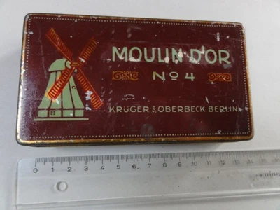 1 alte Zigarettendose Blech Moulin Dor No 4 - Bild 1 von 4