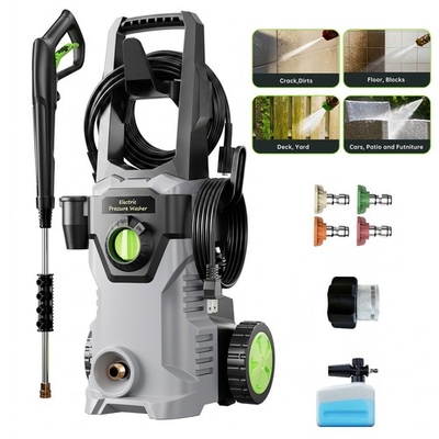 #ad Electric Pressure Washer 1800W 5000PSI Max3.0GPM Portable Power Washer 4 Nozzles $119.99