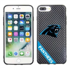 PBG NFL Carolina Panthers Carbon Case for iPhone 8 +, 7 +, 6 + & 6S + (5.5")