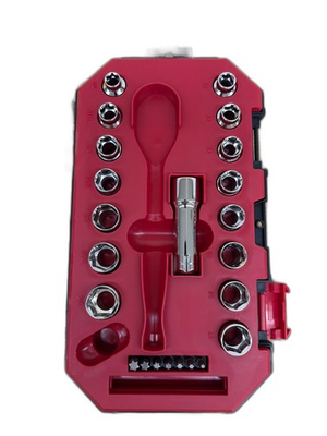 #ad Husky 3 8 in. Drive 6 Point Pass Thru Ratchet and Socket Set 35 Piece MISSING $19.99