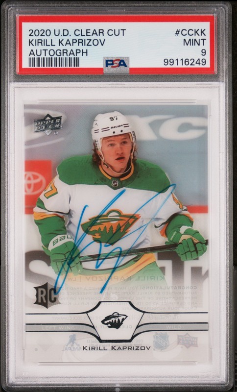 2020 UD CLEAR CUT AUTO #CCKK KIRILL KAPRIZOV PSA 9
