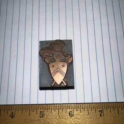 Print Block   Crown Crest Axe Shield   Nice Image. Caval Cathe