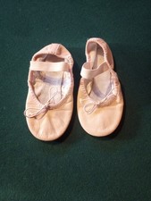 Bloch dance shoes 9.5c Pink S0205G Leather Kids Shoes Tap Dancing