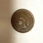 1865 Indian Head Cent Nice Details First Year Bronze Free Shipping