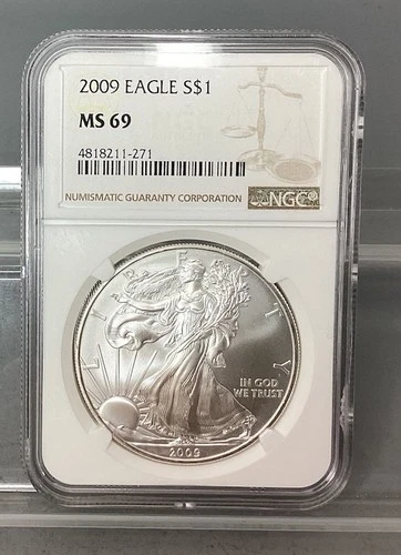 2009 American Silver Eagle - NGC - MS 69