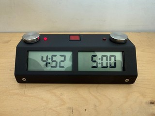 Chronos GX Chess Clock Black Metal In Box Fully Working User Manual
